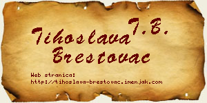 Tihoslava Brestovac vizit kartica
